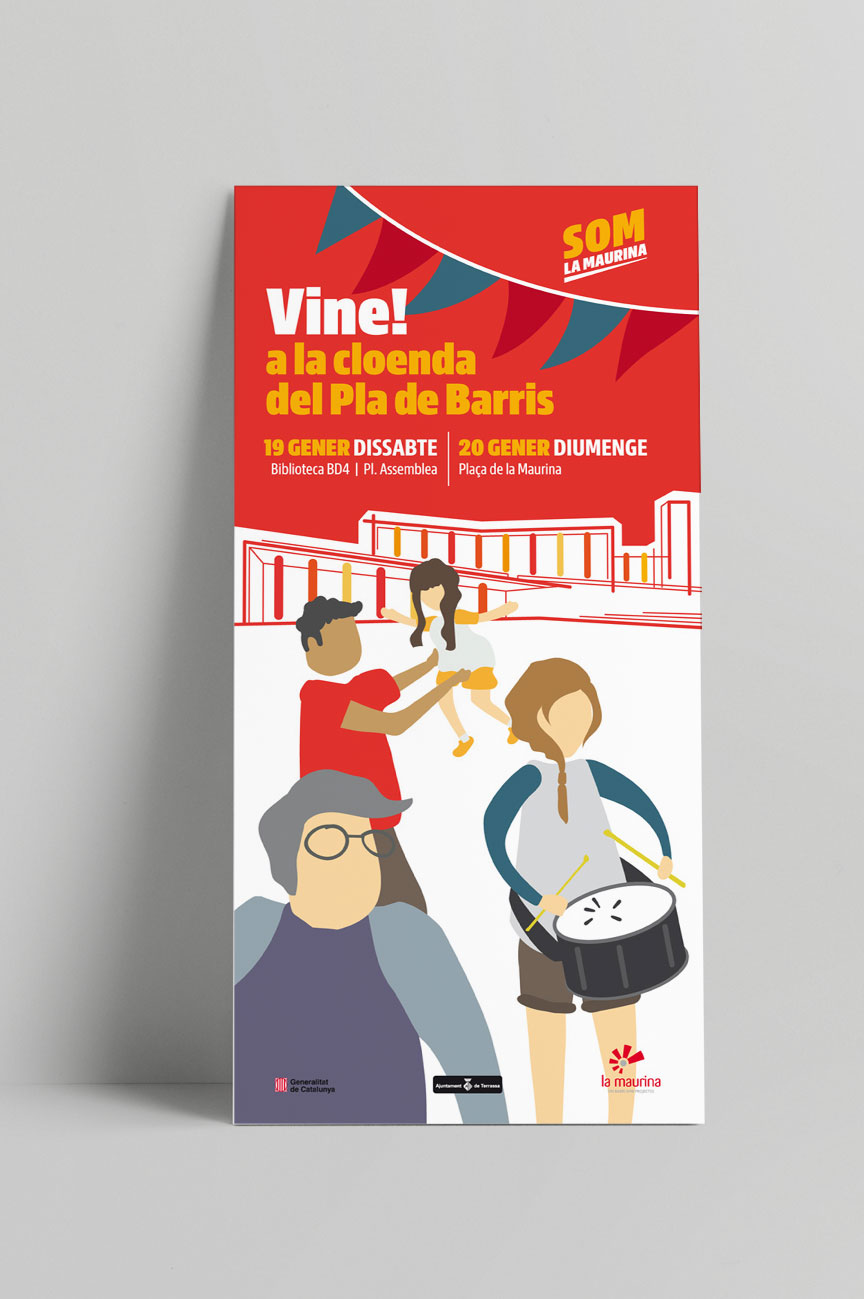 campanya comunicació barri la maurina terrassa póster